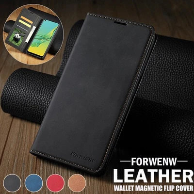 For Samsung S25 S24 S23 S22 S21 S20 FE Ultra Plus Leather Flip Wallet Case Cover - Image 1 of 4