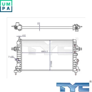 RADIATOR ENGINE COOLING 725-0036-R FOR OPEL ZAFIRA/FAMILY/B/Box/Body/MPV 1.8L - Picture 1 of 6
