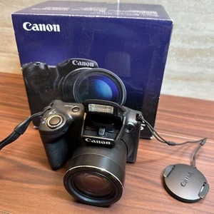 Canon PowerShot SX400 IS Digital Camera 16MP 30x Zoom Black With Accessories - Picture 1 of 19