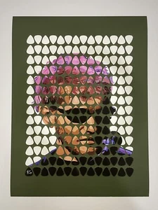 Layne Staley Guitar Pick Giclee Print (18 x 24 inch) - Picture 1 of 3
