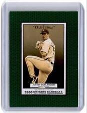 2005 UD Origins Old Judge Justin Verlander RC Detroit Tigers #241