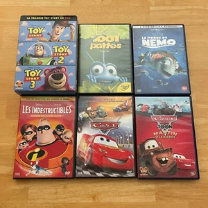 Disney Pixar French DVD Imports Lot of 8 France Region 2 Toy Story Cars Nemo - Picture 1 of 16