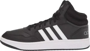 Adidas Hoops 3.0 Mid Cuero Hombre Negro/Blanco-Gris GW3020 - Imagen 1 de 7