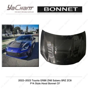 CARBON F*A Style Front Hood Bonnet Kit For 22-23 Toyota GR86 ZN8 Subaru BRZ ZC8 - Bild 1 von 6
