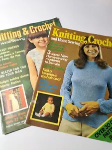 Knitting & Crochet and Home Sewing Magazine Retro Vintage Patterns 1973 - Picture 1 of 14