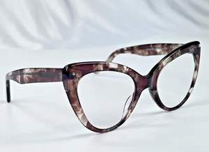 Unbranded WA624495-01 Plastic Cat Eye Brown 53-22-150 Eyeglasses Frames Only - Picture 1 of 10