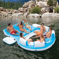 Large Inflatable Float Raft Lake Pool Cooler Cup Holder Boat Dinghy Water Anchor