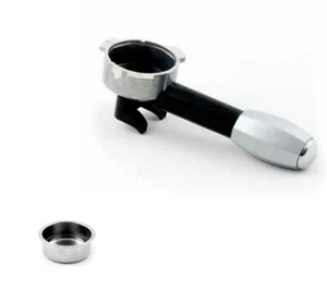 BRACCETTO PORTAFILTRO MOKONA SILVER PER BIALETTI GAGGIA G107 + FILTRO 2 TAZZE - Foto 1 di 2