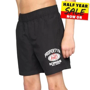 Kings Will Dream Prop Kids Boys Swim Shorts Black - Picture 1 of 3