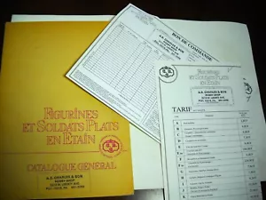 30MM FLAT ZINNFIGUREN CBG MAGINOT ORIGINALFLATS CATALOG DATED 1957 - Picture 1 of 9