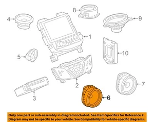 GM OEM Stereo Audio Radio-Rear Door Speaker 23262113 - Bild 1 von 2