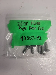Harley-Davidson 2010 FLHR Rear Brake Rotor Bolts OEM #43567-92 - Picture 1 of 4
