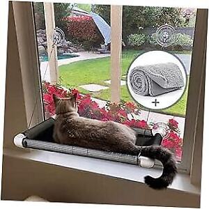  Cat Window Perch - Cat Hammocks for Window with Plush Pad, Space with pad