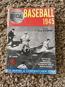 Offizieller Baseball-Leitfaden und Regelbuch von Leslie M. O'Connor Barnes & Co. 1945 - Bild 1 von 7