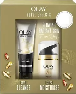 Olay Total Effects 7-n-1 Foaming Cleanser 3.4 oz & Normal Day Cream 1.7 oz - Picture 1 of 6