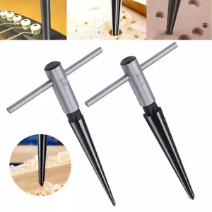 Tapered Reamers 1Pcs T Handle 6 Fluted Chamfer Bridge Pin Hole Hand Held Reamer - Picture 1 of 7