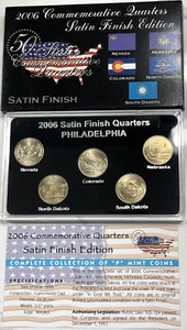 2006 D Commemorative State Quarters, Satin Finish - 5 Coins - Toning! - Picture 1 of 3