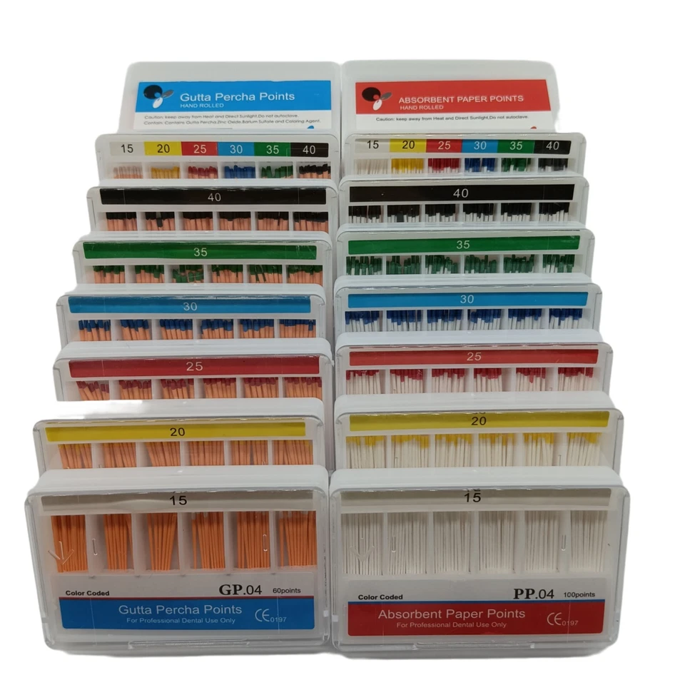 Dental Gutta Percha Points/Absorbent Paper Points Endodontic Root Canal Taper.04 - Image 1 of 3