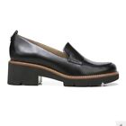 Naturalizer Women's Black Leather Darry Lug Sole Loafer Size 8.5W