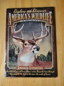 American Expedition Whitetail Deer Tin Sign - Picture 1 of 2