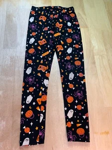 Girl's Cat & Jack Halloween Leggings Sz M 7/8 with Ghost,Spiders,Candy etc.* - Picture 1 of 2
