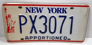 vintage New York NY Apportioned Statue of Liberty auto car license plate tag - Picture 1 of 5
