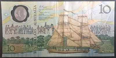 nd (1988) Australia 10 Dollars P49a AB43801865, 200 Years British Settlement. - Image 1 of 2