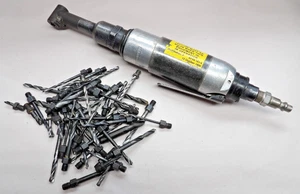 Rockwell 90 Degree Threaded Angle Drill 1/4-28 with 50 Bits Aircraft Tools - Picture 1 of 1