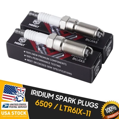 Set of 2 OE 6509/LTR6IX-11 Iridium Spark Plugs For 2012-2017 Ford Edge 2.0L L4 - Image 1 of 4