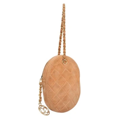 Chanel Coco Charm Muñequera Bolsa Multicolor Lona Naranja Gamuza Embrague y Foto 1 de 4