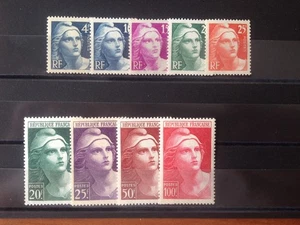 France Num Yvert 725-33 ** MNH Marianne De Gandon Year 1945 - Picture 1 of 1