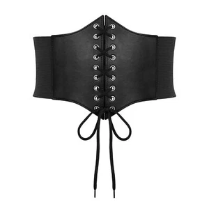 Lace-up Cinch Bustiers Corset Belt for Women Elastic Tie Waspie Wide Costume ... - Picture 1 of 7