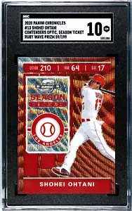 2020 Chronicles #13 Shohei Ohtani Contenders Optic RUBY WAVE PRIZM /199 SGC 10 - Picture 1 of 2
