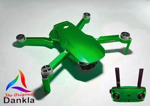 DJI MAVIC MINI - SKIN - CHROM GRÜN - Folie / Decal / Wrap / Drohne - Picture 1 of 9