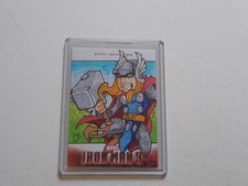 Iron Man 3 Thor sketch card Upper Deck 2013 unknown artist