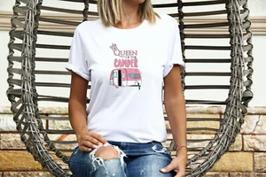 Camiseta CARAVAN AUTOHOME CAMPING Damas Clásica Cuello Redondo BLANCA Nº34 - Imagen 1 de 3