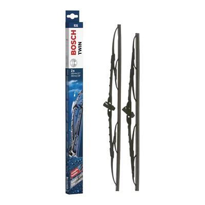 KIT 2 WISCHERBLÄTTER BOSCH TWIN 531 3397118402 530Mm + 450Mm - Bild 1 von 4