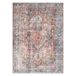 World Rug Gallery Area Rugs 7'7"x9'6" Traditional Distressed Washable Multi - Picture 1 of 9