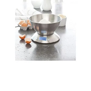 Stainless Steel Digital Platform Kitchen Scale Weight Measure With Bonus Bowl - Picture 1 of 1