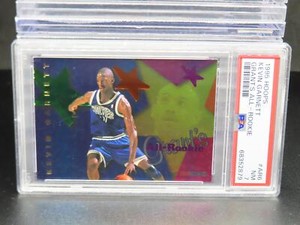1995-96 NBA Hoops Kevin Garnett Grant Hills All-Rookie Team Rookie RC #AR6 PSA 7