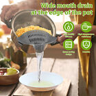 2Pcs Silicone Pasta Strainer for All Pots and Pans Clip On Food Strainer sdqGG