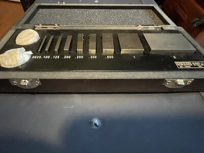 SPI GAGE BLOCK SET 9 Piece, 1/16 to 2", Grade 0, Steel Gage Block Set No: 15094 - Image 1 of 4