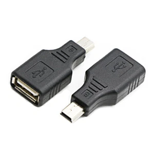 USB 2.0 Mini B 5-pin Male To Type A Female Adapter Converter Connector - Picture 1 of 3