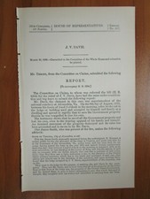 Relatório do governo 3/30/1900 J V Davis Superintendente Nacional Cemitério Em Va