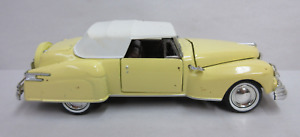 1948 Lincoln Continental Yellow & White Diecast 1:32 Scale Model Toy Car