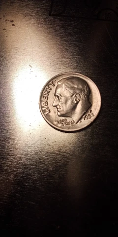 1984 P roosevelt dime  DDO in date Cover