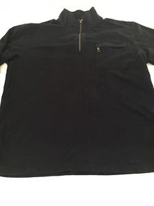 Nautica Mens size XL Navy Blue Cotton 1/4 Zipper Pullover Long Sleeve a/a 26" - Picture 1 of 10