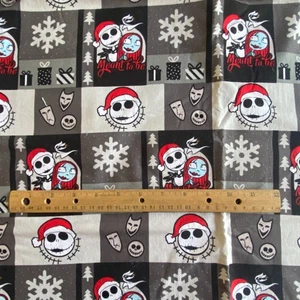 Nightmare Before Christmas Meant to Be Fabric Cotton 27x44 - Picture 1 of 8