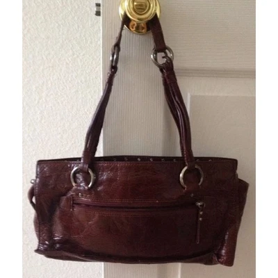 XOXO Mujer Marrón Vinilo Bolso de Hombro Bolso Cartera Bolsillos con Cremallera Foto 1 de 4