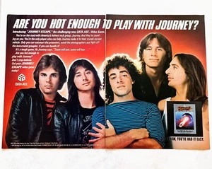 JOURNEY~ESCAPE ALBUM & VIDEO GAME PROMO~DATA AGE~ATARI~1983 2PG PRINT AD POSTER - Picture 1 of 1
